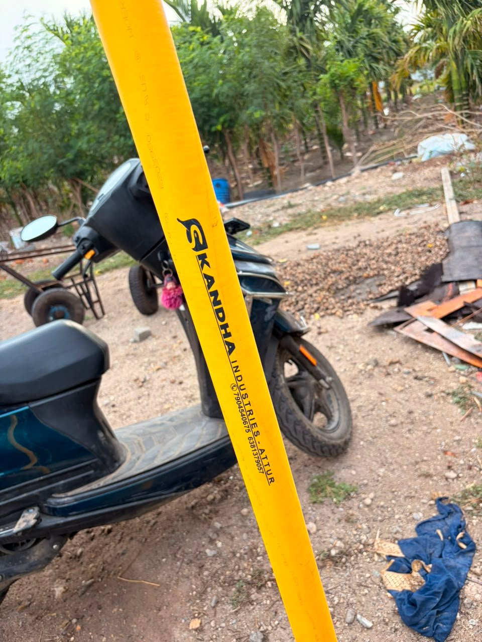 SKANDHA branded carbon fiber harvesting pole